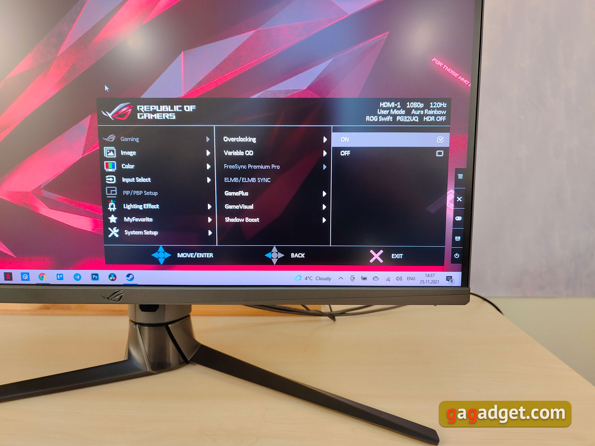Recensione ASUS ROG Swift PG32UQ: monitor da gioco 4K a punti quantici-37