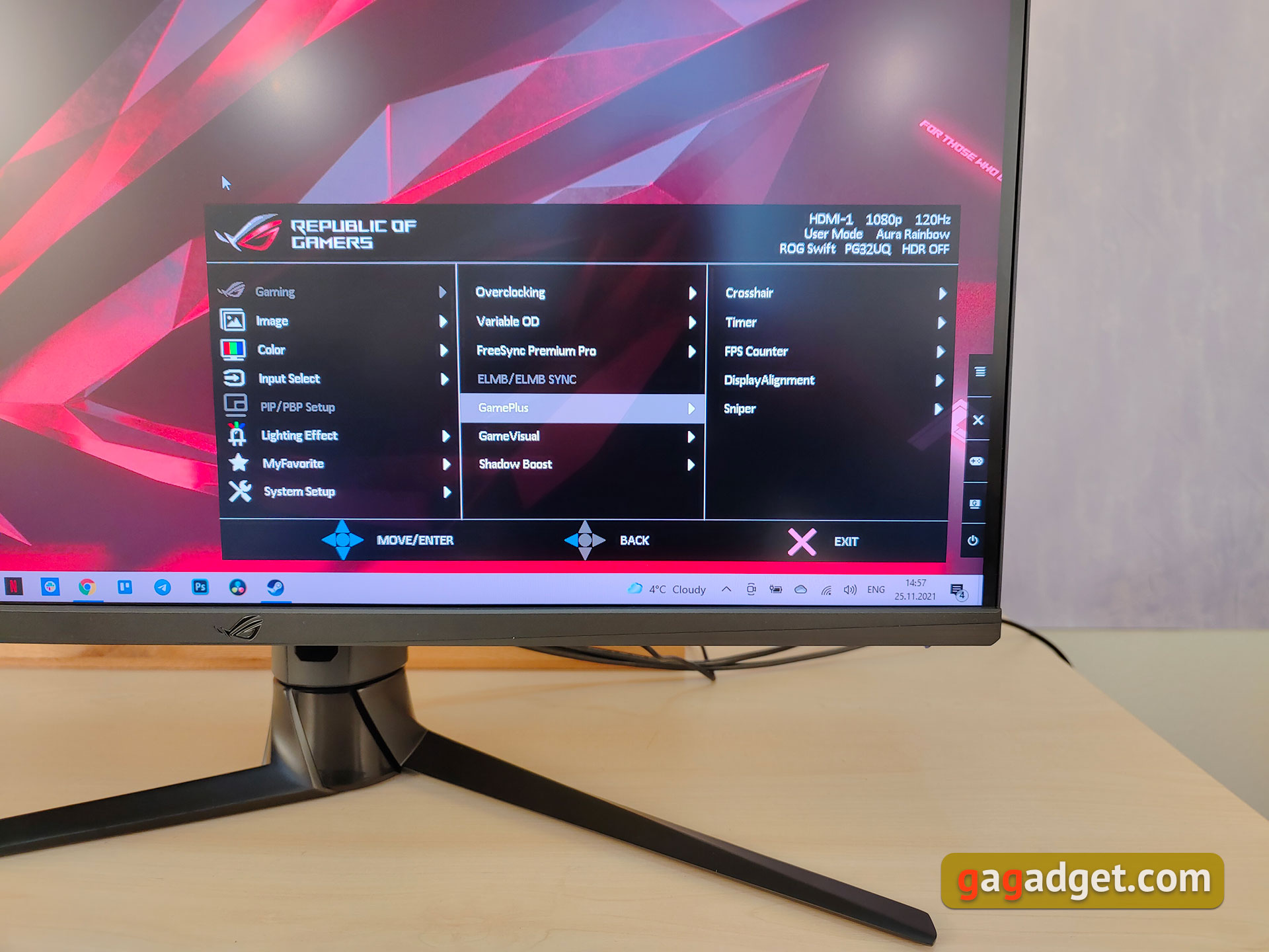 Recensione ASUS ROG Swift PG32UQ: monitor da gioco 4K a punti quantici-38
