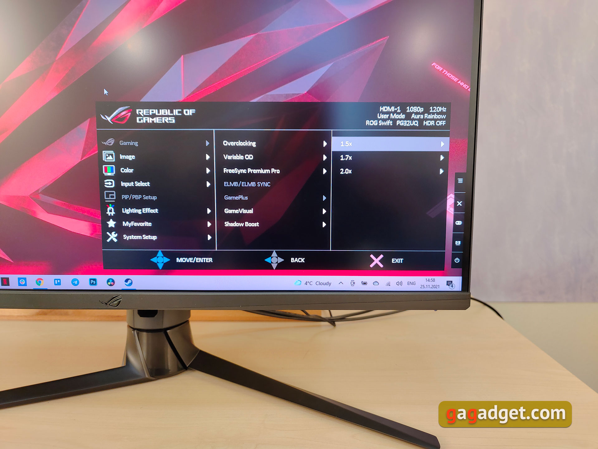 Recensione ASUS ROG Swift PG32UQ: monitor da gioco 4K a punti quantici-42