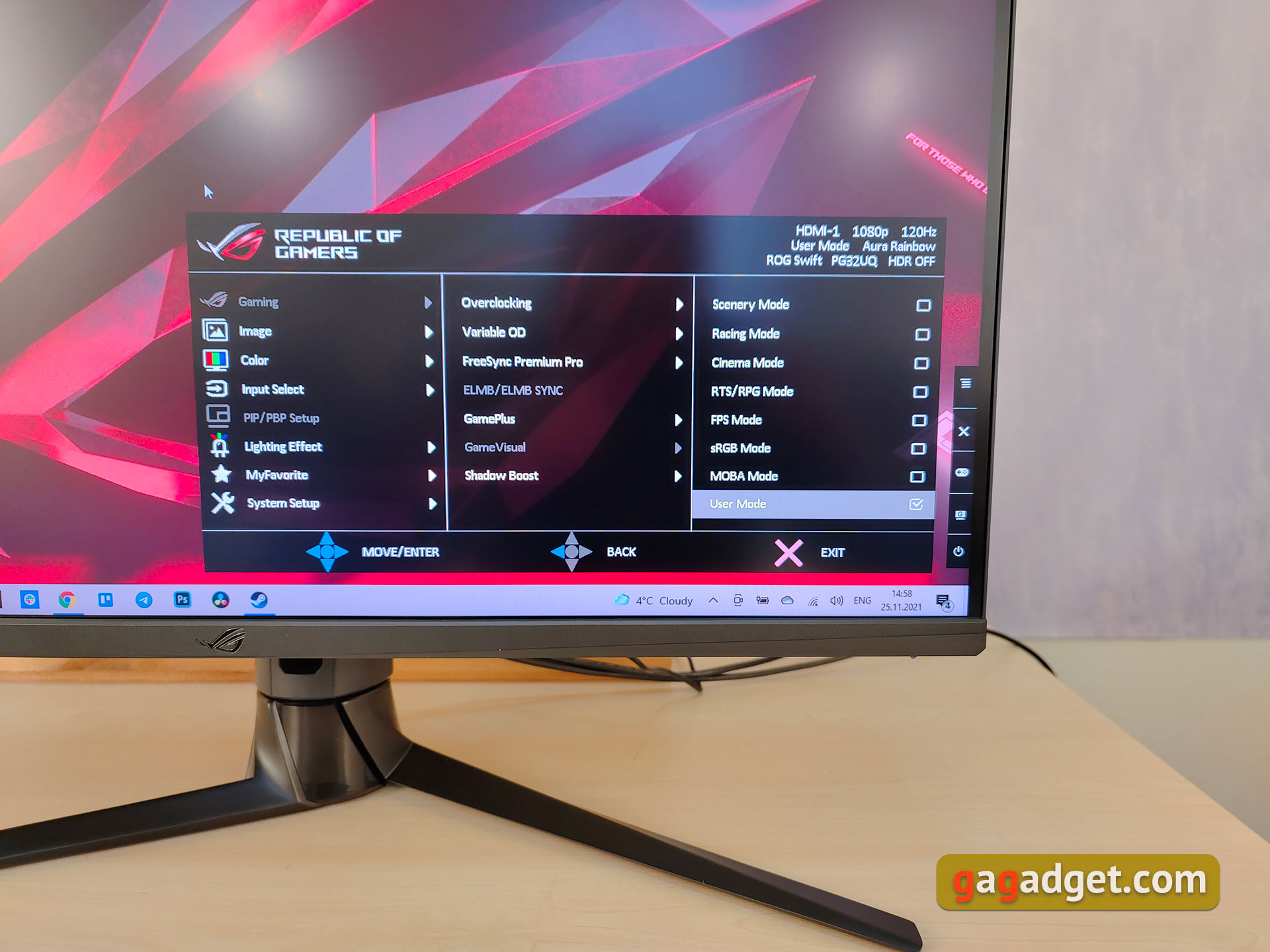 Recensione ASUS ROG Swift PG32UQ: monitor da gioco 4K a punti quantici-43