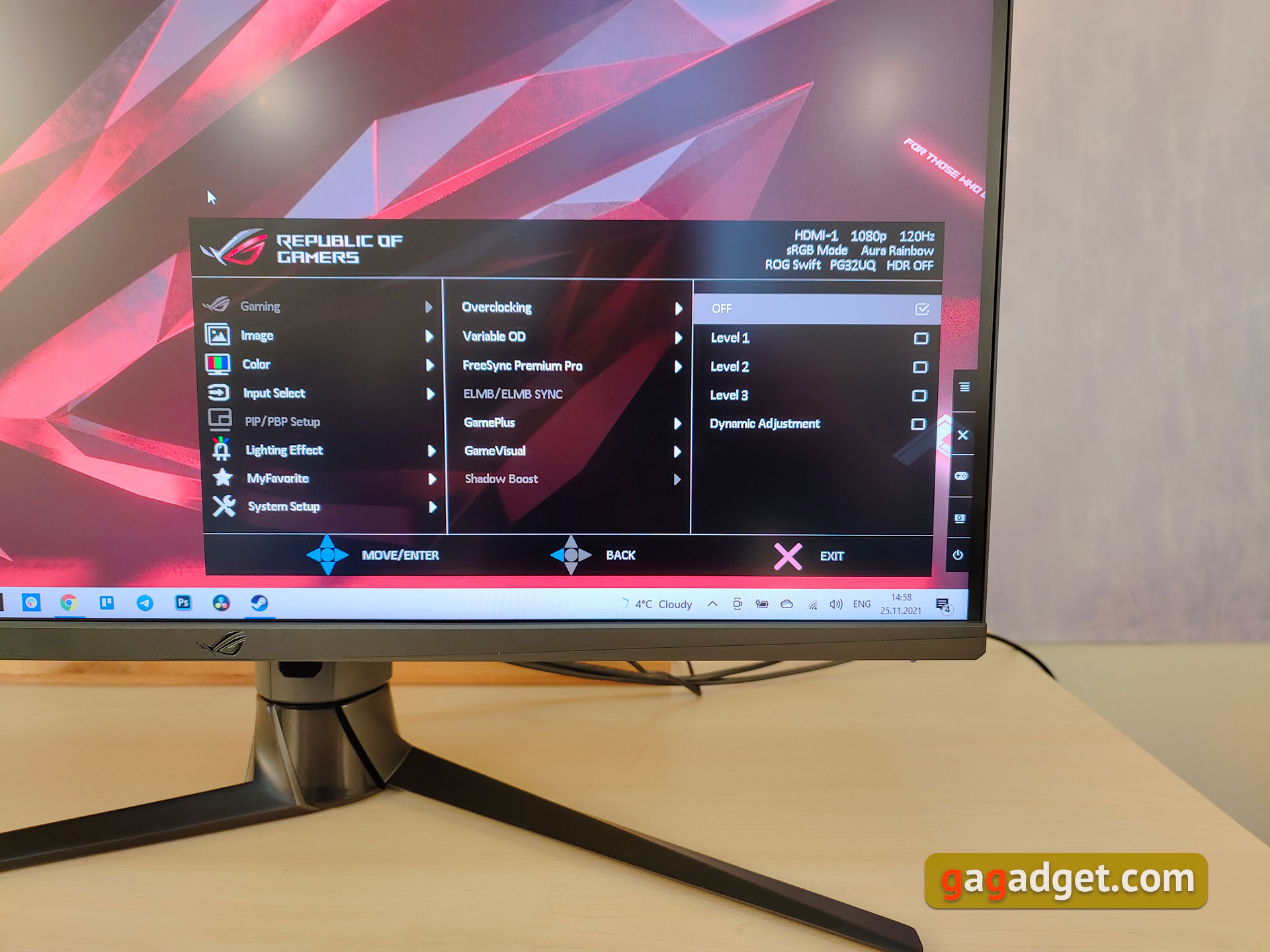 Recensione ASUS ROG Swift PG32UQ: monitor da gioco 4K a punti quantici-45