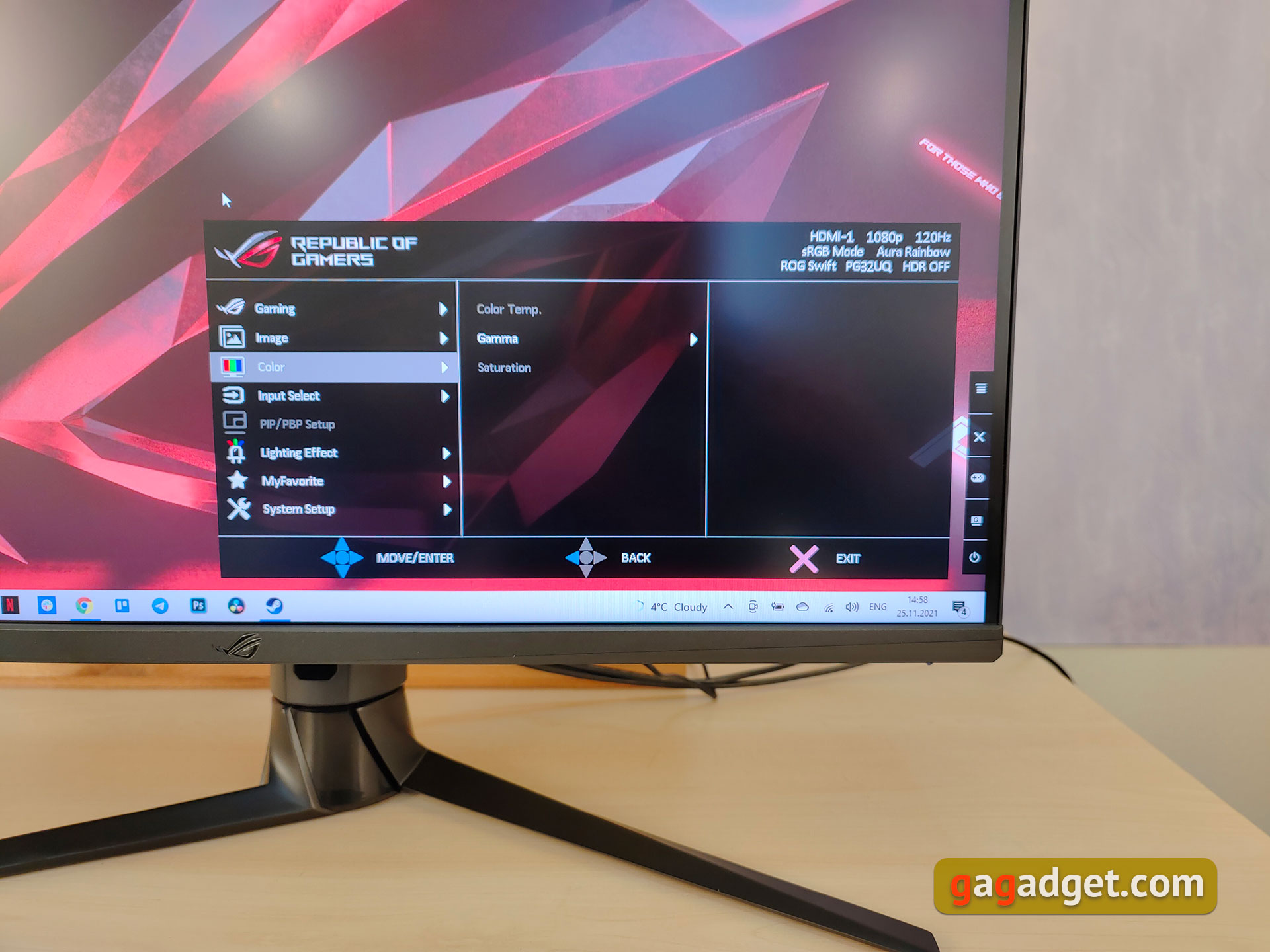 Recensione ASUS ROG Swift PG32UQ: monitor da gioco 4K a punti quantici-47