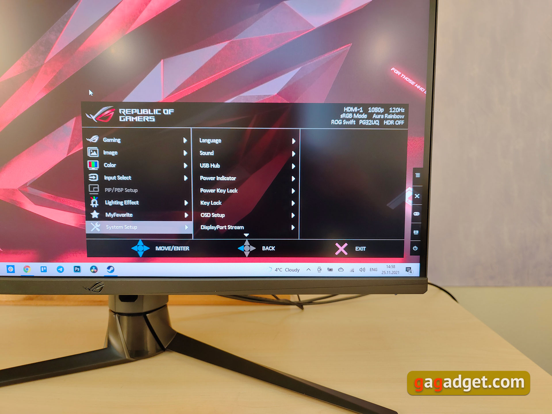 Recensione ASUS ROG Swift PG32UQ: monitor da gioco 4K a punti quantici-51