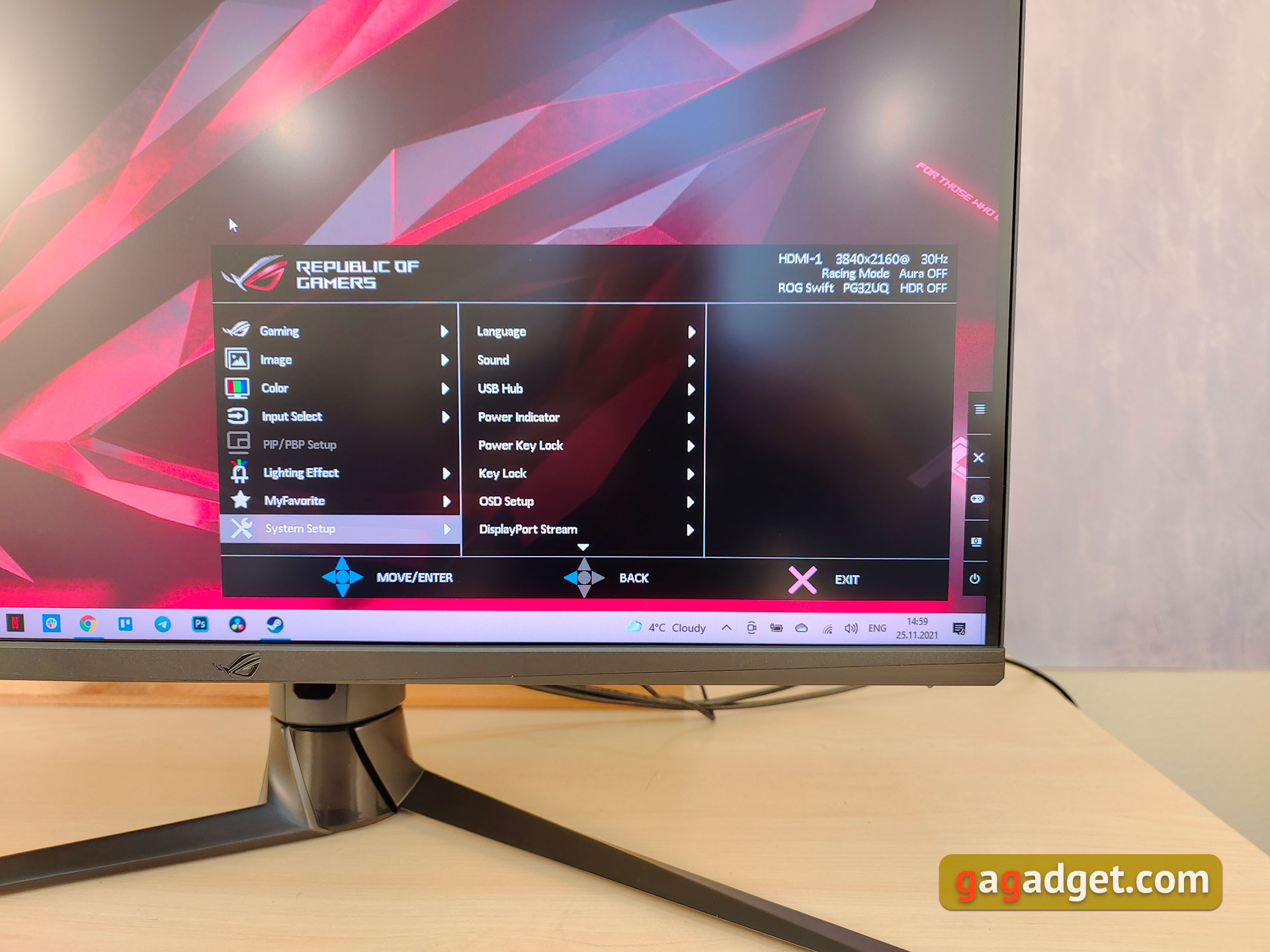 Recensione ASUS ROG Swift PG32UQ: monitor da gioco 4K a punti quantici-52