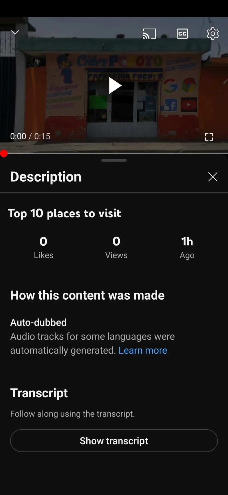 Doppiaggio automatico dei video di YouTube Doppiaggio automatico dei video di YouTube