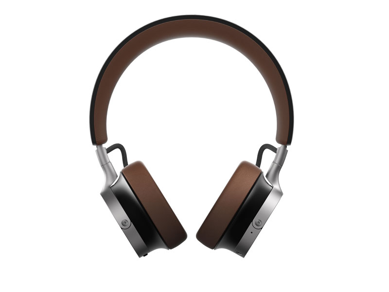 Vista frontale delle cuffie Beyerdynamic Aventho 100 marroni