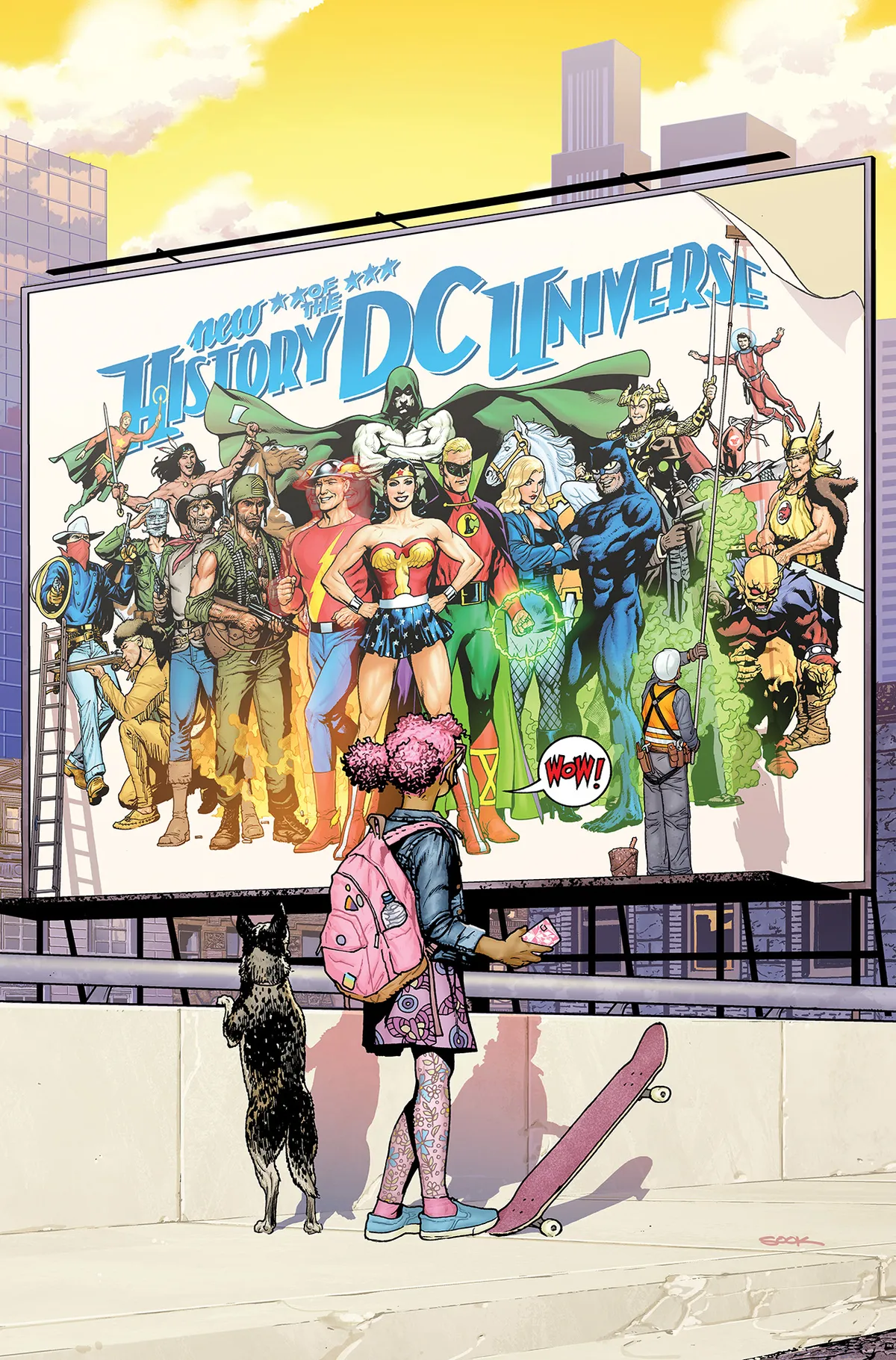 Una pagina della nuova storia dell'Universo DC