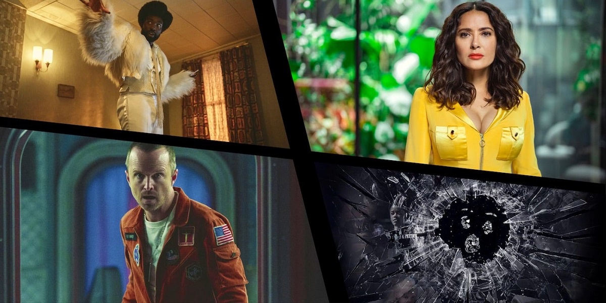 Aaron Paul, Salma Hayek e altre celebrità nel trailer della sesta stagione di Black Mirror Aaron Paul, Salma Hayek e altre celebrità nel trailer della sesta stagione di Black Mirror