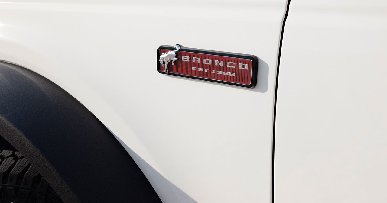Ford Bronco 60th Anniversary Edition - Unique Badge Ford Bronco 60th Anniversary Edition - Unique Badge