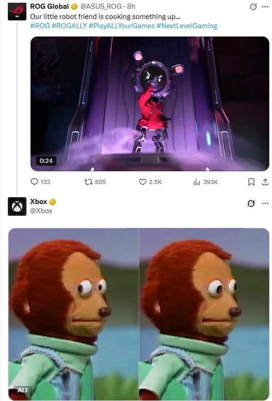 Schermata da X