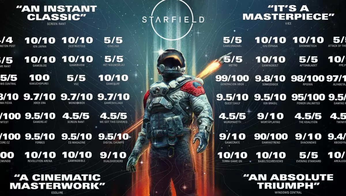 "Un trionfo assoluto per Bethesda" - Gli sviluppatori di Starfield rilasciano un video di elogio con recensioni positive da parte della stampa "Un trionfo assoluto per Bethesda" - Gli sviluppatori di Starfield rilasciano un video di elogio con recensioni positive da parte della stampa