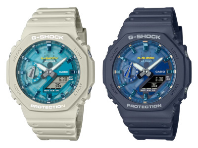 Orologi Casio G-Shock GA-2100AS-5A (sinistra) e GA-2100AS-2A (destra)