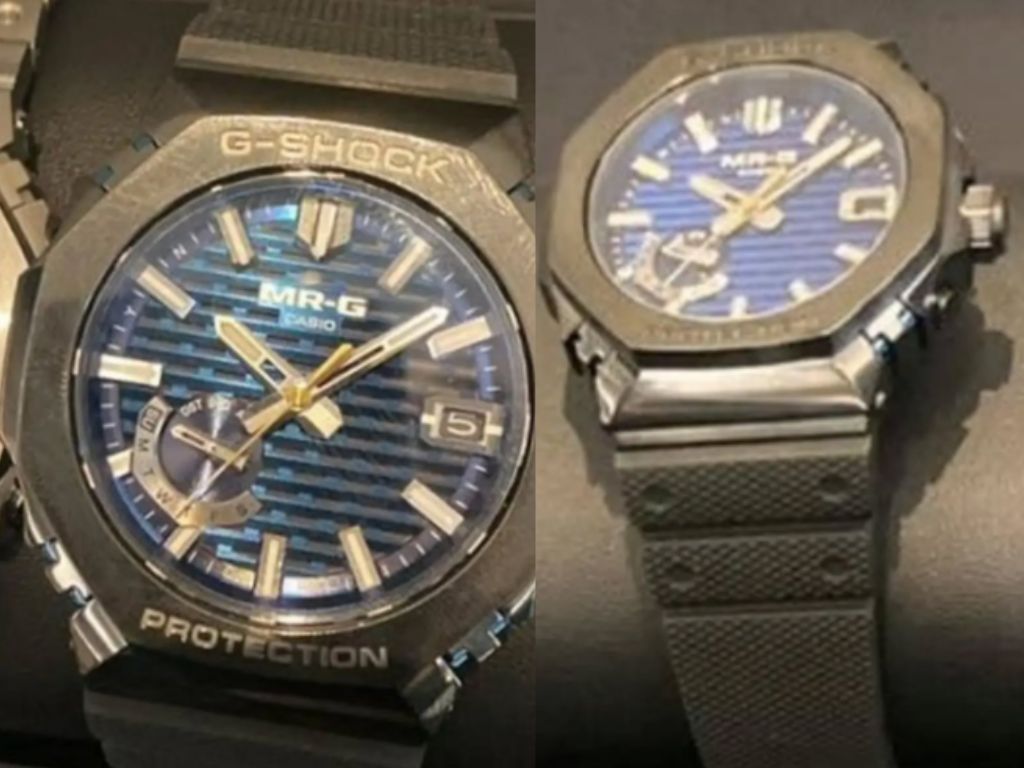 Sono state svelate le origini del design del Casio MRG-B2100R-1: cassa in titanio e quadrante blu scuro con elementi della cultura giapponese.-2 Immagine trapelata di Casio MRG-B2100R-1