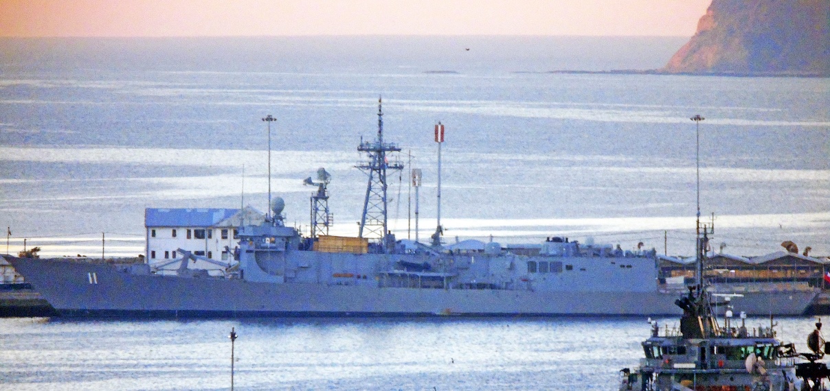 Fregata Capitán Prat in fase di ammodernamento Fregata Capitán Prat in fase di ammodernamento