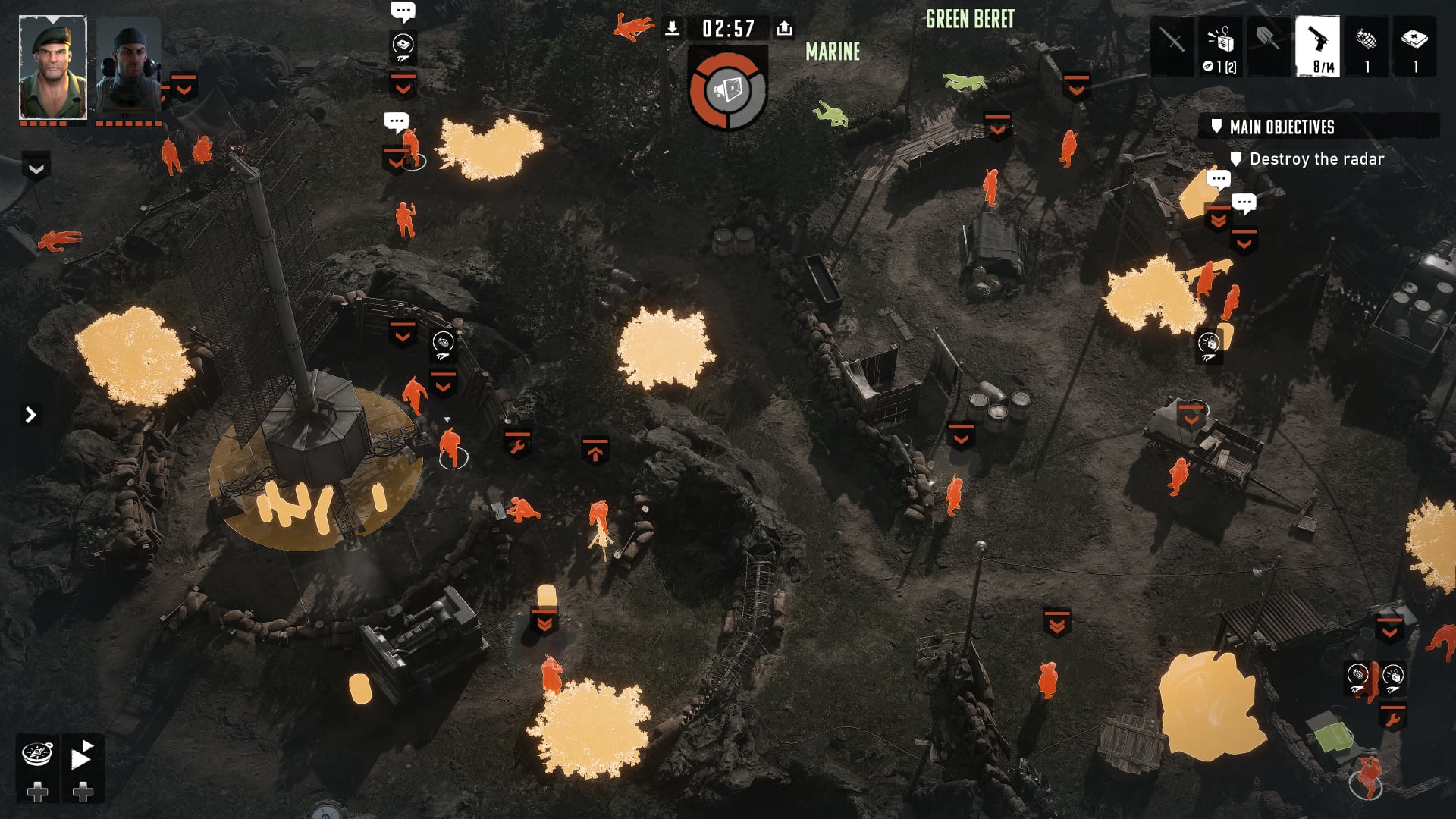 Interfaccia di Commandos: Origins