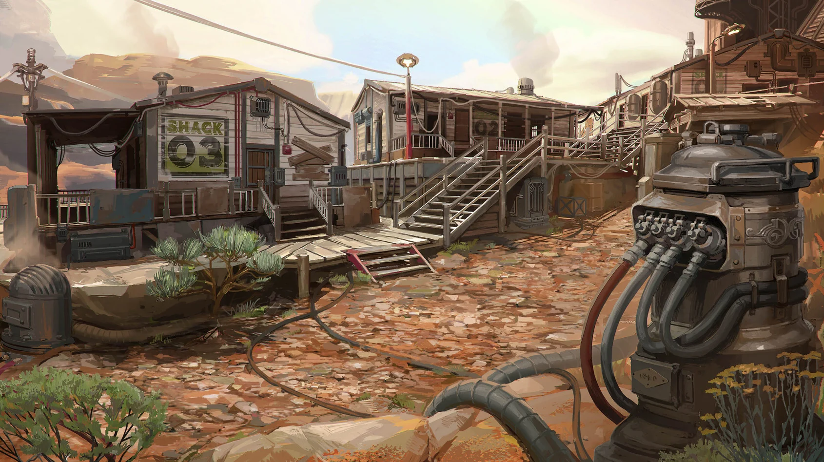 Concept art del gioco Wolfeye Concept art del gioco Wolfeye