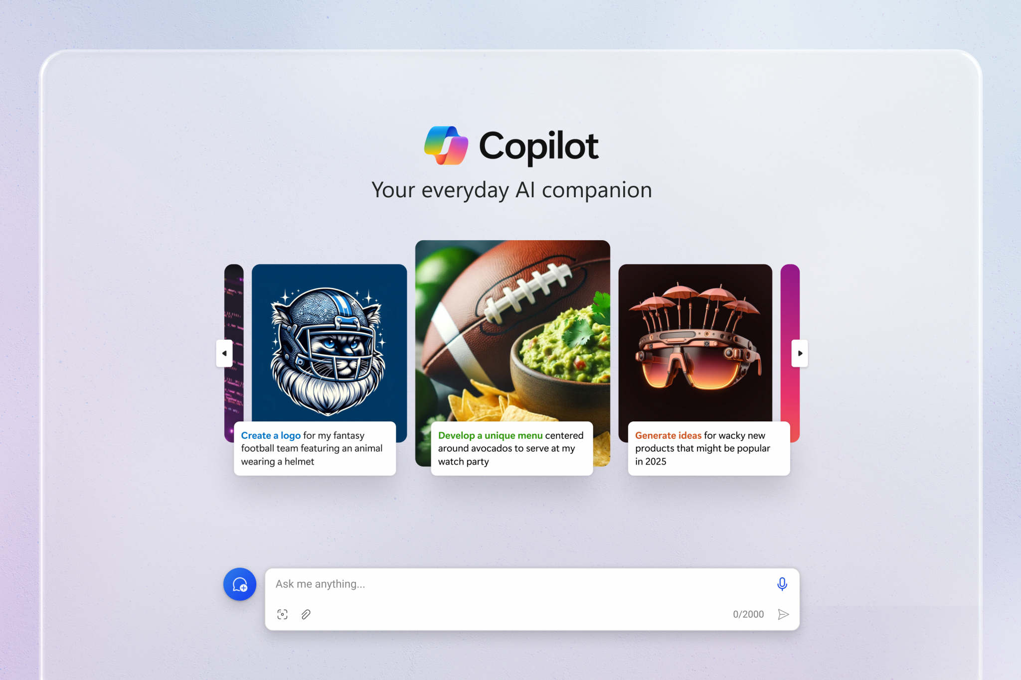 Microsoft ha aggiornato il design e le funzionalità del chatbot Copilot Microsoft ha aggiornato il design e le funzionalità del chatbot Copilot