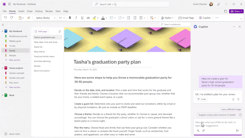 Microsoft aggiungerà l'assistente AI Copilot all'app OneNote a novembre-2 Microsoft aggiungerà l'assistente AI Copilot all'app OneNote a novembre-2