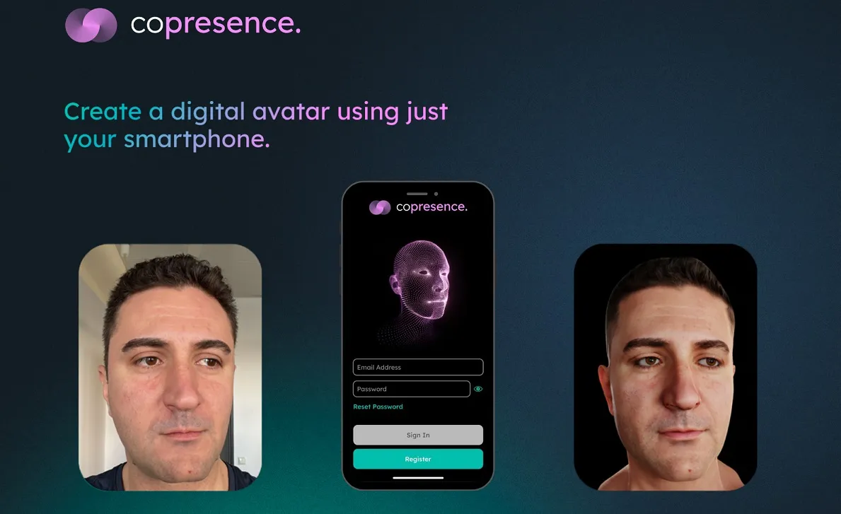Copresence raccoglie 6 milioni di dollari per la piattaforma AI che crea avatar 3D Copresence raccoglie 6 milioni di dollari per la piattaforma AI che crea avatar 3D