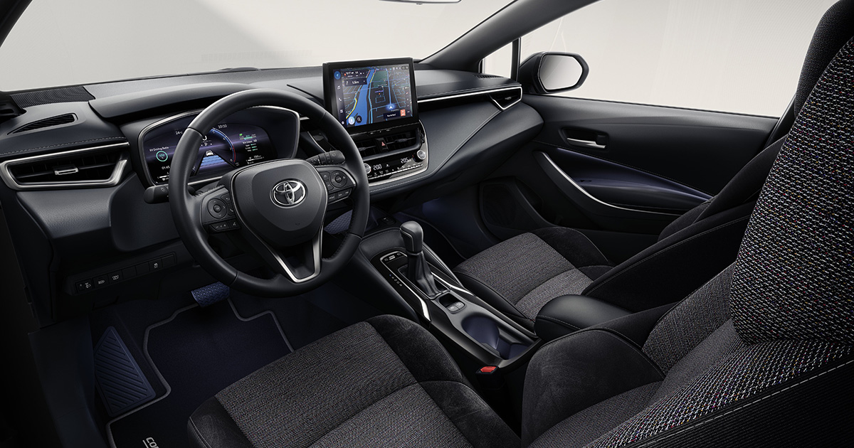 Interni della Toyota Corolla 2025