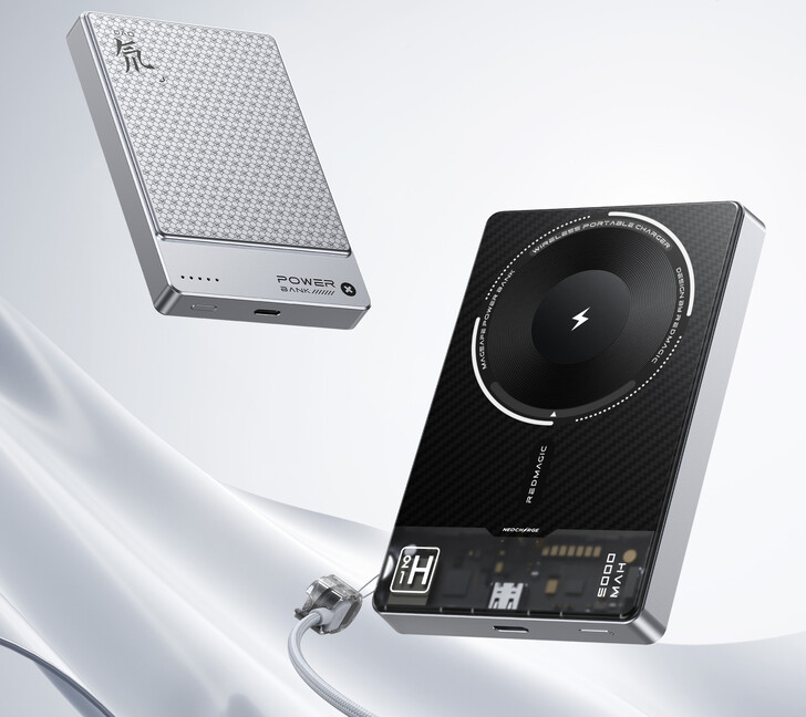 Design di due power bank wireless magnetici RedMagic Design di due power bank wireless magnetici RedMagic