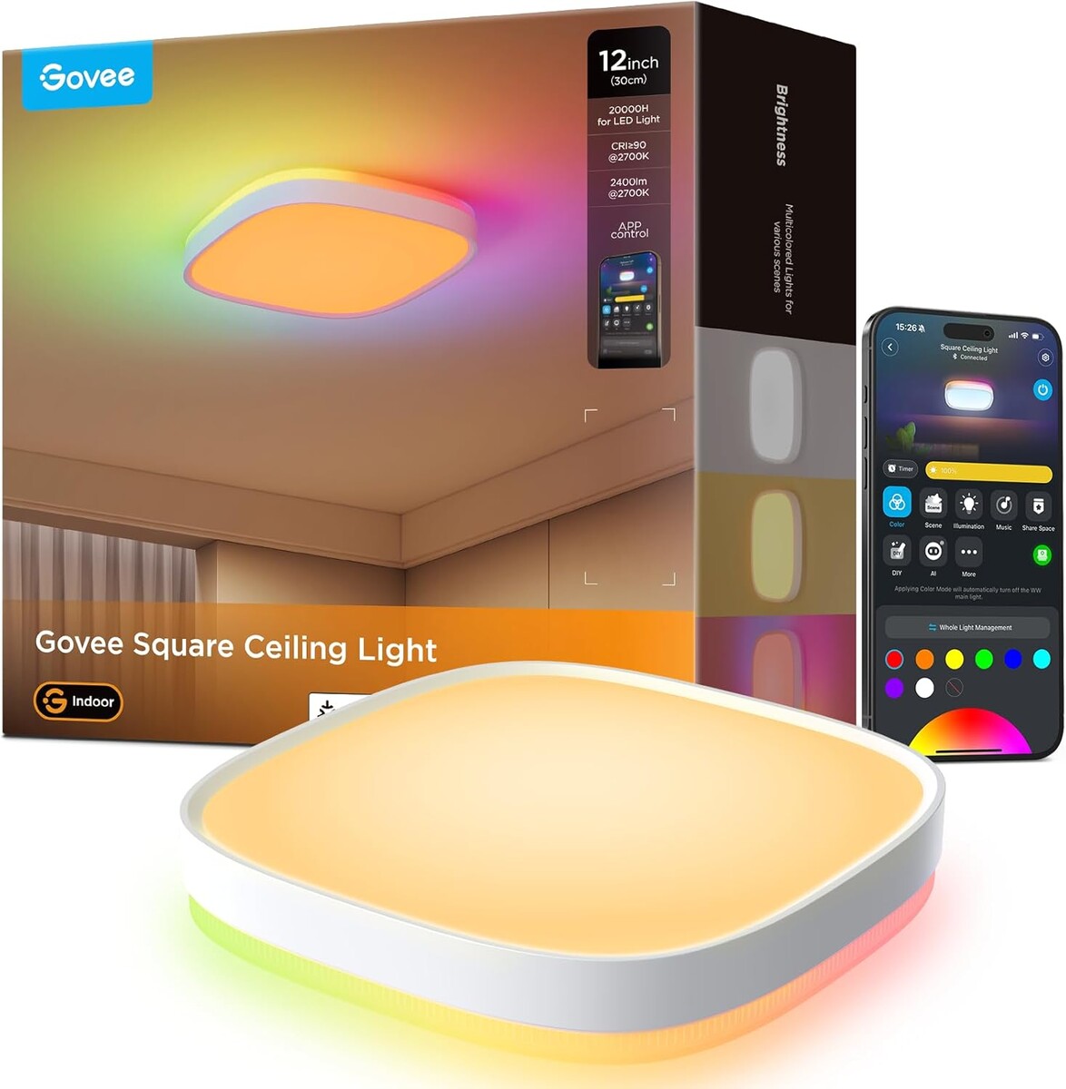 Lancio della Govee Square Ceiling Light Lancio della Govee Square Ceiling Light