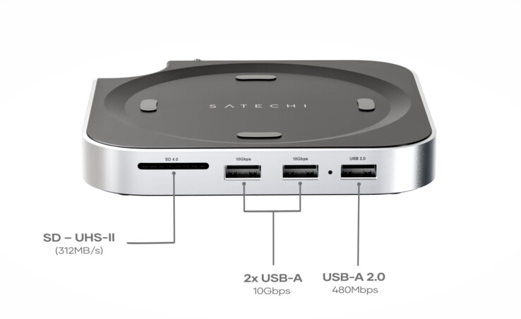 Docking station Satechi per Mac mini, parte inferiore