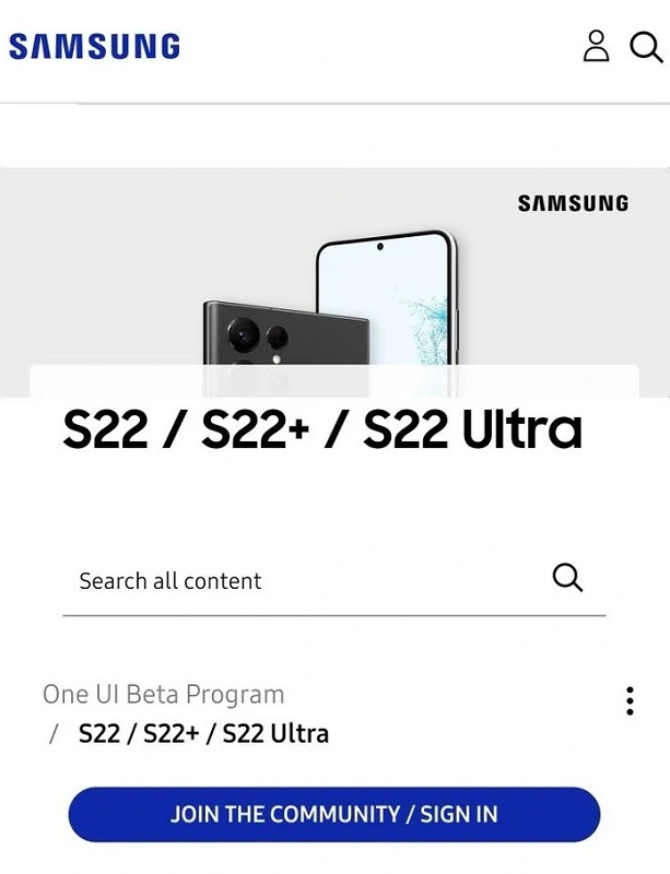 Screenshot di un post nel forum degli utenti Samsung
