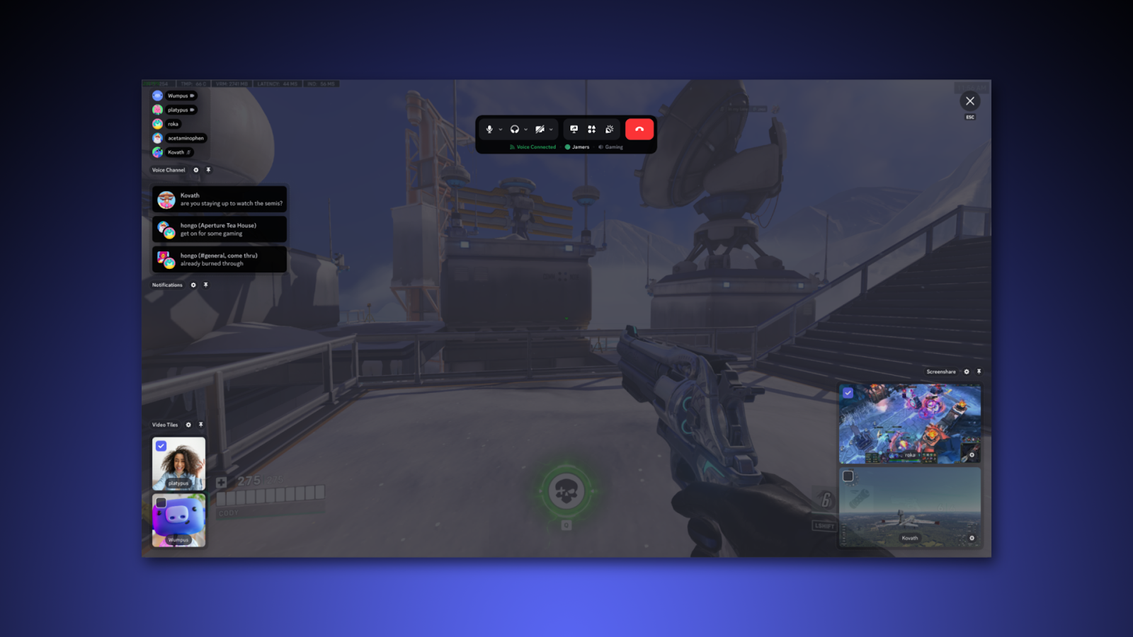 Nuova uscita Discord sopra il gioco (overlay)