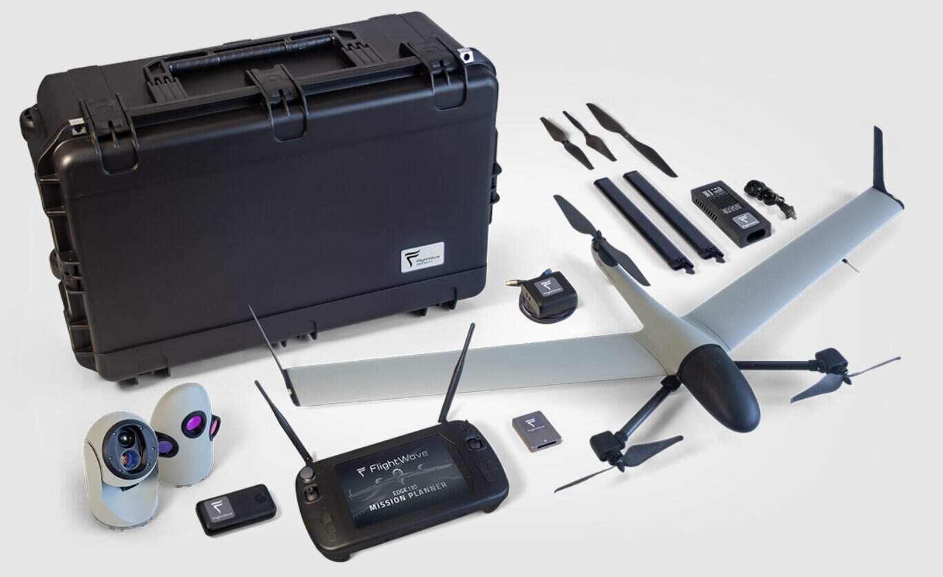 Il drone blu Edge 130. Illustrazione: Red Cat Holdings