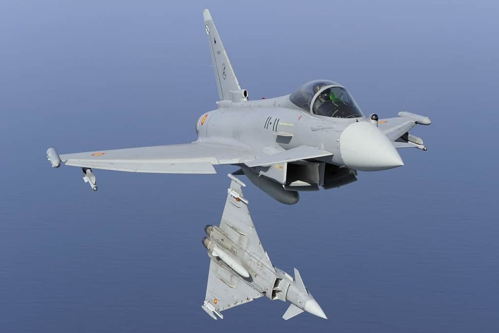 Eurofighter Typhoon. Illustrazione del Ministero della Difesa spagnolo