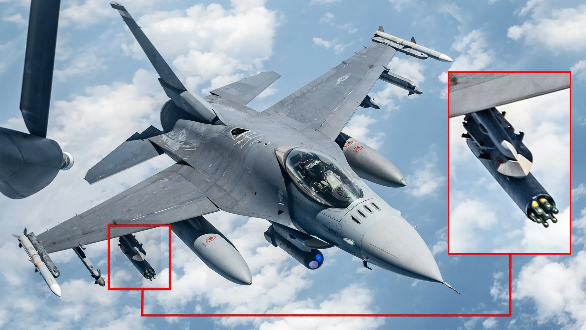 F-16 con missili APKWS II F-16 con missili APKWS II