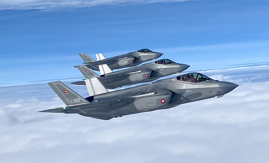 Jet da combattimento F-35A Jet da combattimento F-35A. Illustrazione: Moddan