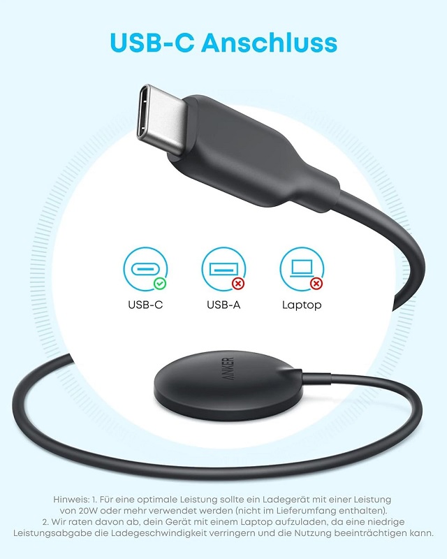 Caricatore wireless Zolo con cavo USB-C Caricatore wireless Zolo con cavo USB-C