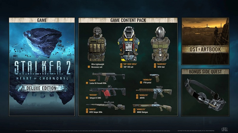 Armi, costumi e missioni aggiuntive: gli sviluppatori di STALKER 2: Heart of Chornobyl hanno rivelato tutti i bonus delle edizioni Deluxe e Ultimate dello sparatutto.-2 Armi, costumi e missioni aggiuntive: gli sviluppatori di STALKER 2: Heart of Chornobyl hanno rivelato tutti i bonus delle edizioni Deluxe e Ultimate dello sparatutto.-2
