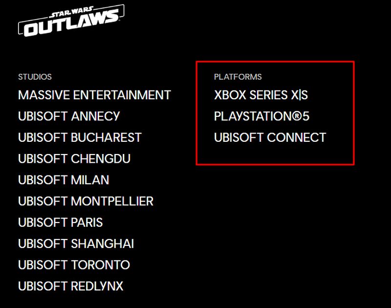 Gli utenti di Steam e EGS non potranno acquistare Star Wars: Outlaws. Il promettente gioco d'azione sarà disponibile solo per i giocatori PC su Ubisoft Store e Ubisoft Connect.-2 Gli utenti di Steam e EGS non potranno acquistare Star Wars: Outlaws. Il promettente gioco d'azione sarà disponibile solo per i giocatori PC su Ubisoft Store e Ubisoft Connect.-2