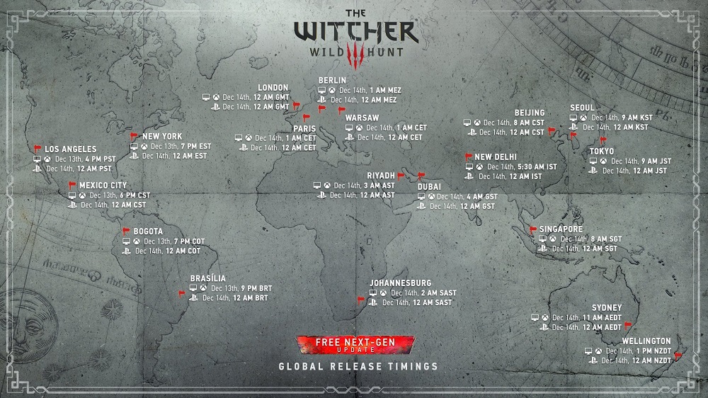 Con attenzione per i giocatori: CD Projekt Red ha pubblicato la mappa di rilascio della versione aggiornata di The Witcher 3: Wild Hunt in tutti gli angoli del mondo.-2 Con attenzione per i giocatori: CD Projekt Red ha pubblicato la mappa di rilascio della versione aggiornata di The Witcher 3: Wild Hunt in tutti gli angoli del mondo.-2