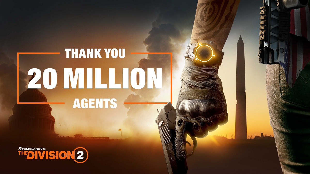 Lo sparatutto Division 2 ha attirato più di 20 milioni di giocatori. Gli sviluppatori sono grati per l'attenzione riservata al loro gioco e vi invitano a una diretta streaming del prossimo aggiornamento principale. Lo sparatutto Division 2 ha attirato più di 20 milioni di giocatori. Gli sviluppatori sono grati per l'attenzione riservata al loro gioco e vi invitano a una diretta streaming del prossimo aggiornamento principale.