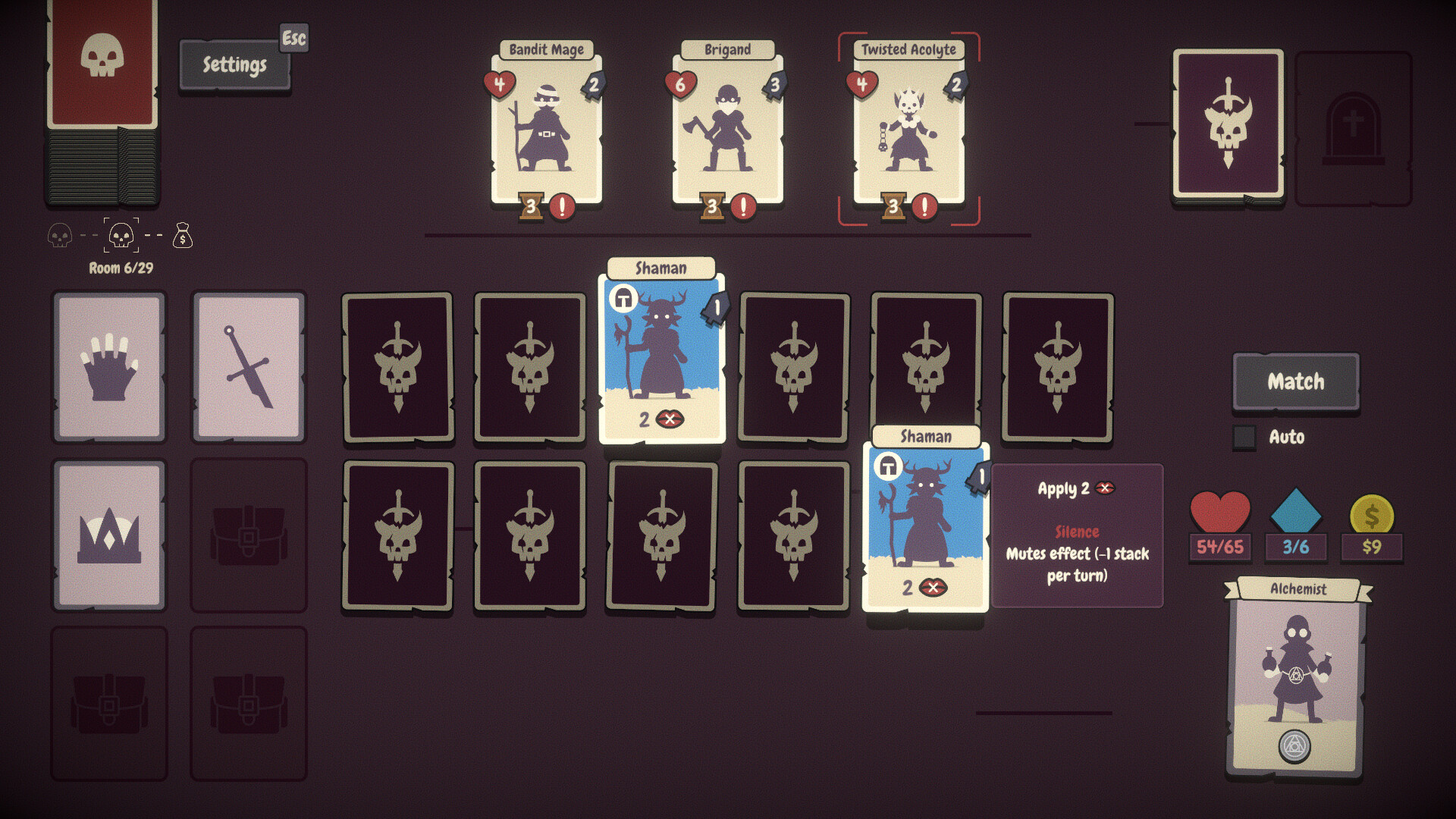 Gameplay del gioco Pairs Perils 1 Gameplay del gioco Pairs Perils 1
