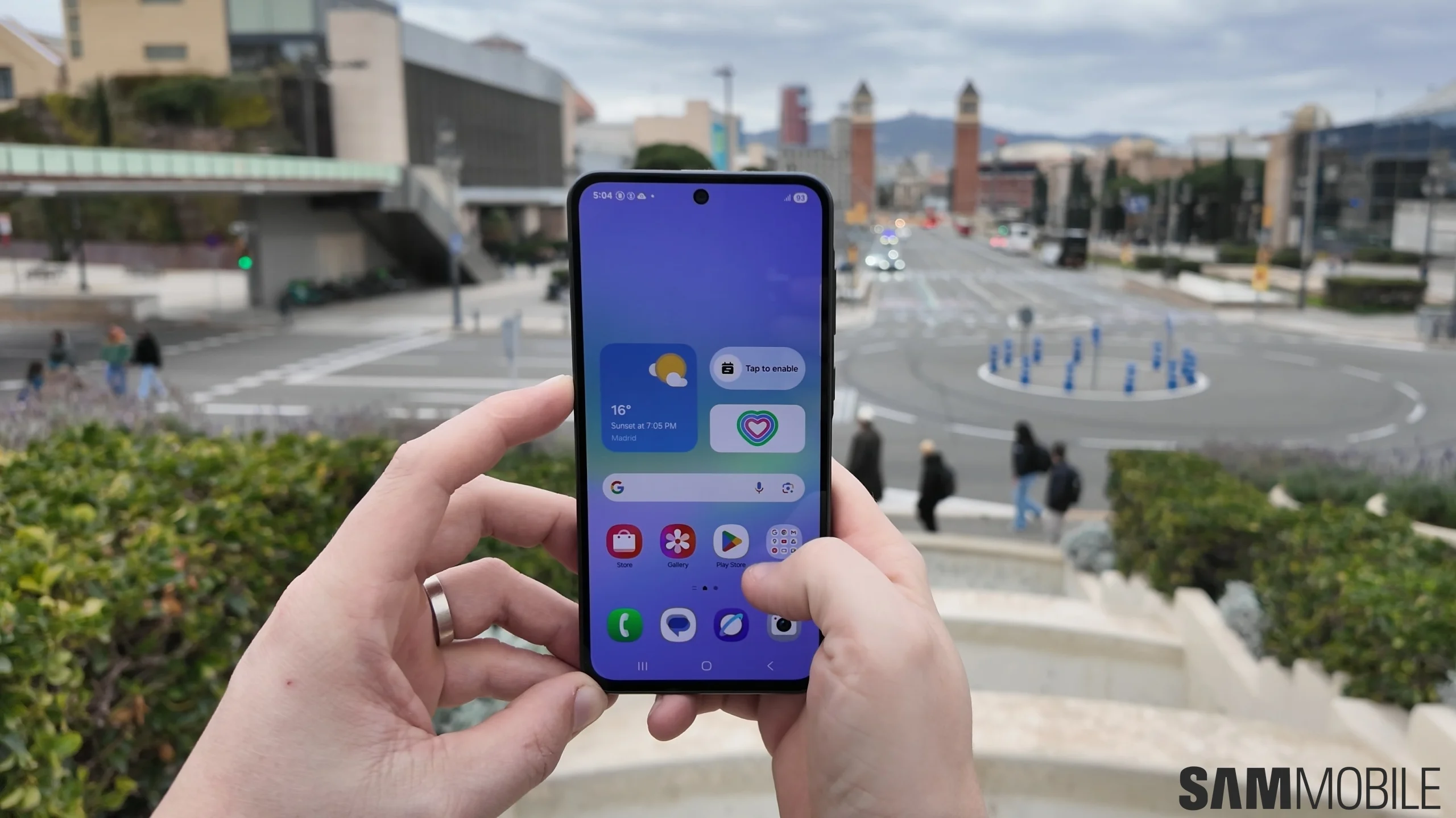 Schermata iniziale di Galaxy A36