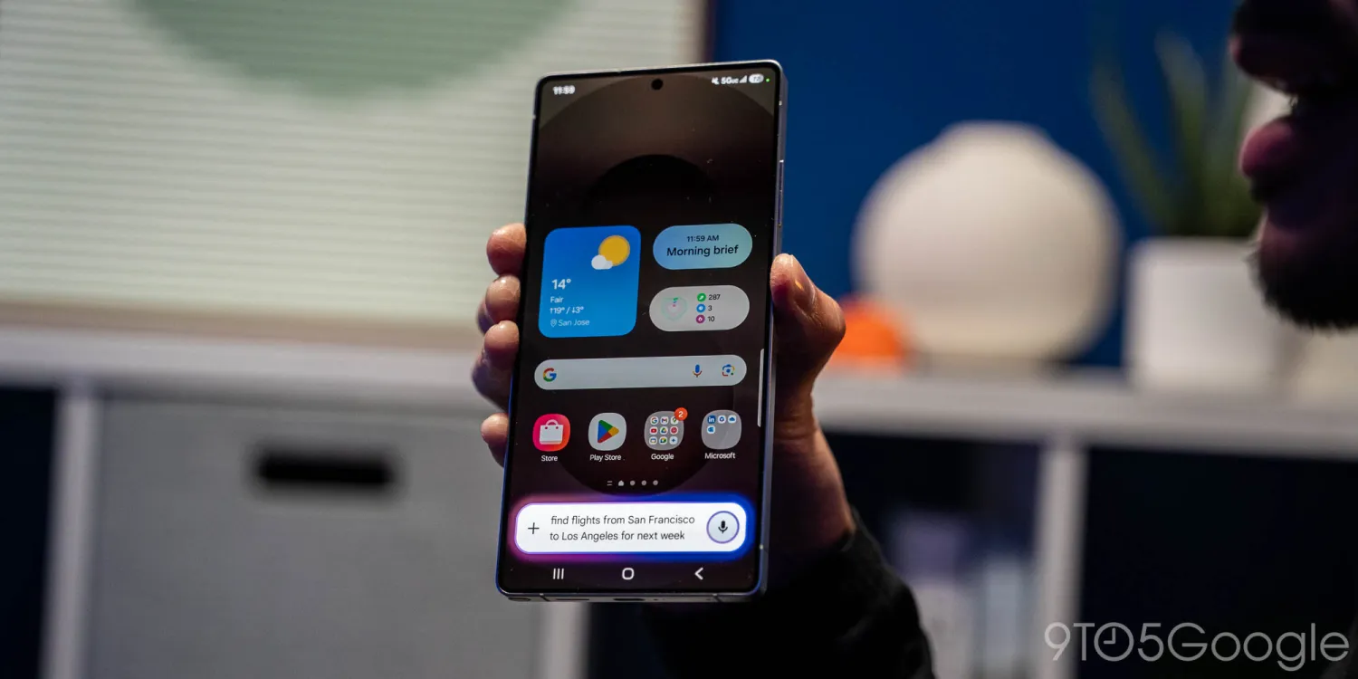 Gemini Advanced sul Galaxy S25. Illustrazione: 9to5Google