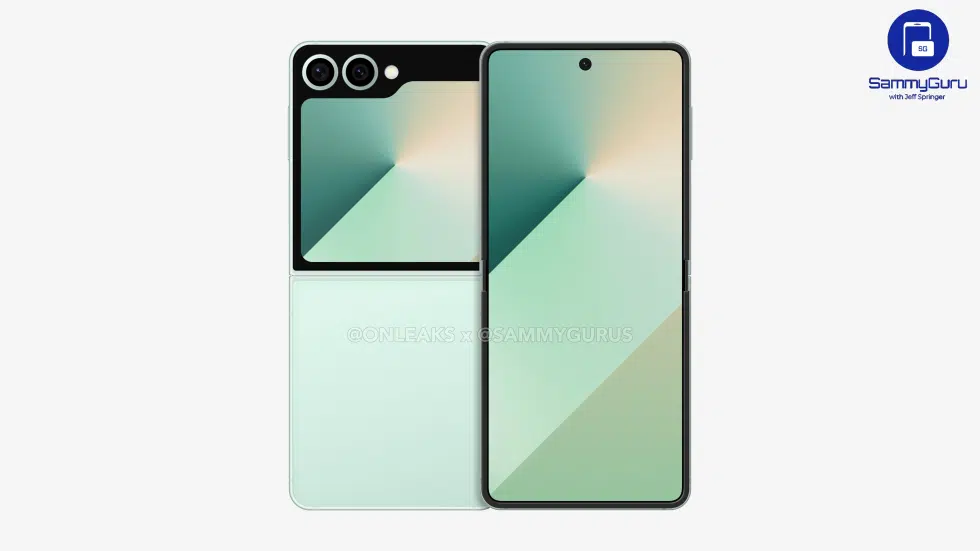 Rendering del Galaxy Flip 7 FE Rendering del Galaxy Flip 7 FE