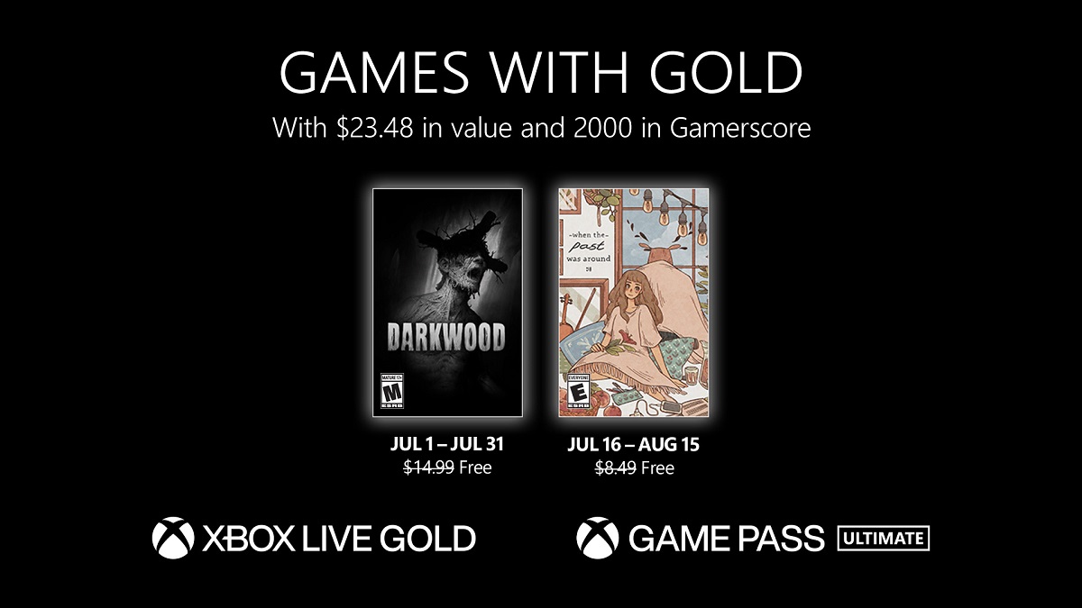 Gli abbonati a Xbox Live Gold riceveranno due giochi a luglio: l'horror Darkwood e il simpatico puzzle game When The Past Was Around. Gli abbonati a Xbox Live Gold riceveranno due giochi a luglio: l'horror Darkwood e il simpatico puzzle game When The Past Was Around.