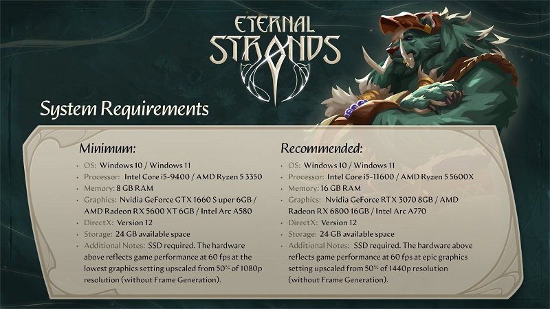 Illustrazione per il gioco Eternal Strands