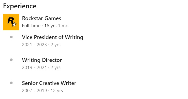 Dopo 16 anni alla Rockstar Games, Michael Unsworth - sceneggiatore di Red Dead Redemption, Grand Theft Auto e Max Payne 3 - ha lasciato lo studio.-2 Dopo 16 anni alla Rockstar Games, Michael Unsworth - sceneggiatore di Red Dead Redemption, Grand Theft Auto e Max Payne 3 - ha lasciato lo studio.-2