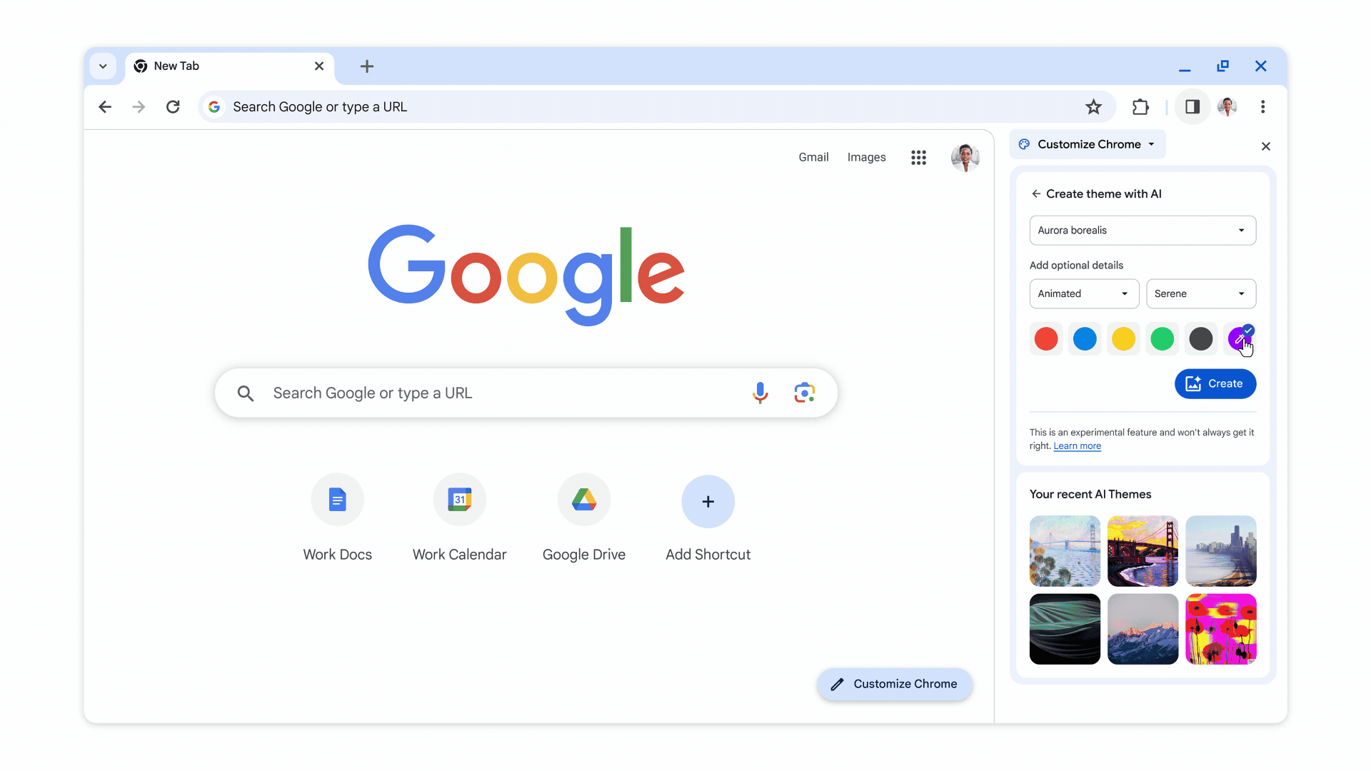 Google Chrome ha acquisito funzioni di intelligenza artificiale, tra cui un assistente di scrittura, un generatore di temi e un organizzatore di schede.-4 Google Chrome ha acquisito funzioni di intelligenza artificiale, tra cui un assistente di scrittura, un generatore di temi e un organizzatore di schede.-4