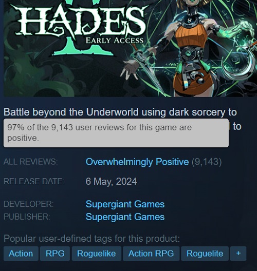 Grande sequel e ottimo accesso anticipato: i giocatori sono entusiasti di Hades II e affermano che il gioco è già superiore al primo capitolo-2 Grande sequel e ottimo accesso anticipato: i giocatori sono entusiasti di Hades II e affermano che il gioco è già superiore al primo capitolo-2