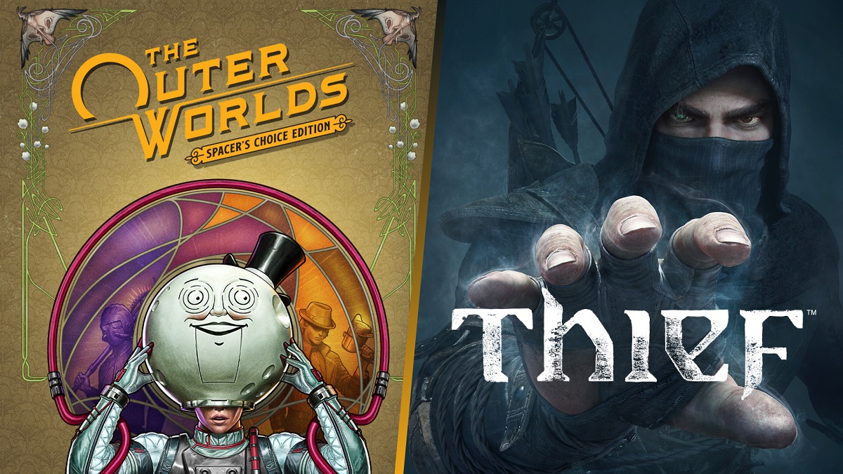EGS ha lanciato un giveaway per il gioco di ruolo satirico The Outer Worlds e per il gioco d'azione stealth distopico Thief (2014) EGS ha lanciato un giveaway per il gioco di ruolo satirico The Outer Worlds e per il gioco d'azione stealth distopico Thief (2014)