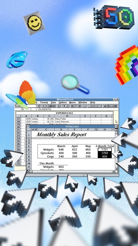 Carta da parati in stile Excel