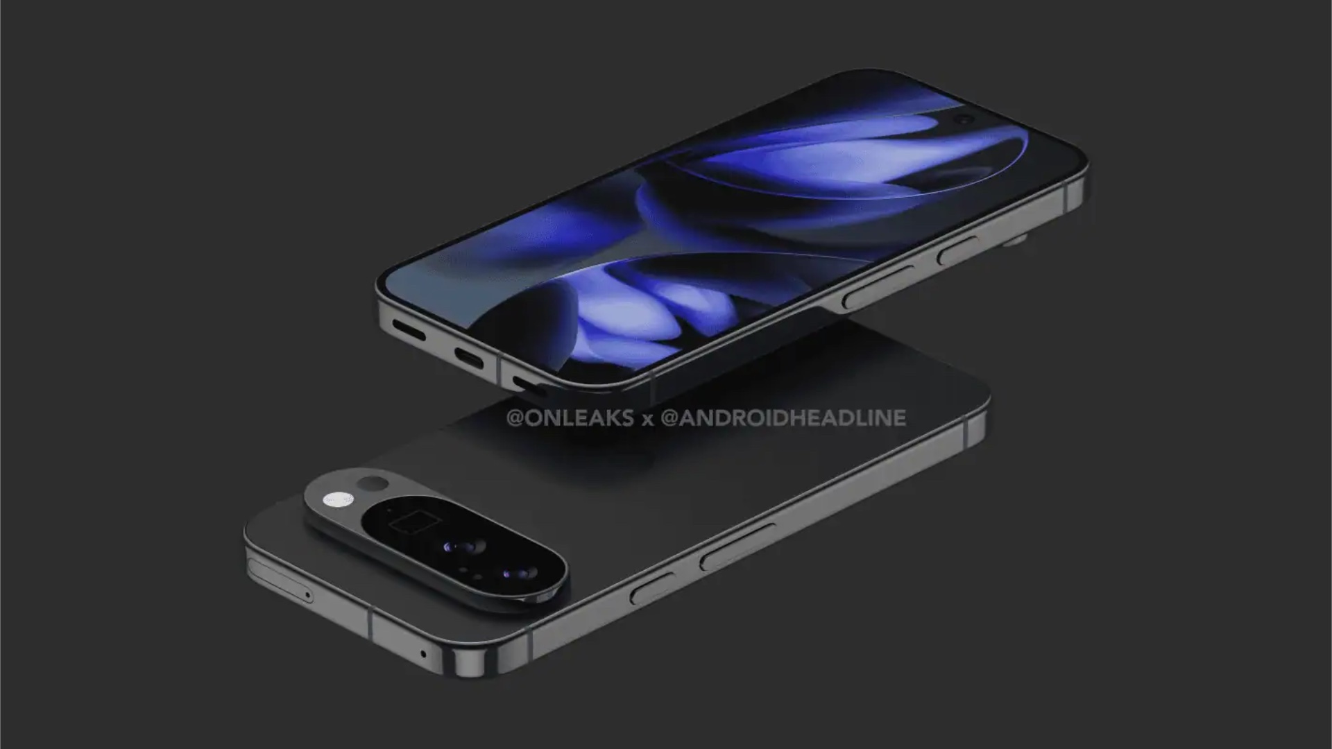 Concetto di Google Pixel 10 Pro in nero Concetto di Google Pixel 10 Pro in nero